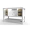 Castello Usa Alicia 48" White Vanity Base With Chrome Handles CB-VEN-48W-CHR-VBO - alternate 4